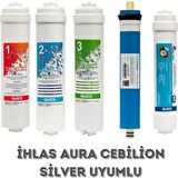 Aura Cebilon Silver Su Arıtma Cihazı Uyumlu 5li Filtre Set