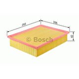 Bosch 1457433055 Hava Filtresi Corsa C (01-) 1.2-1.4-1.7.1.8 Combo (01-) 1.4-1.6-1.7Dı 16V Merıva (04-10) 1.6-1.8-1.6