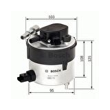 Bosch F026402046 Yakıt Filtresi Fıesta Iv (08-)-Focus C-Max (03-07)-C-Max (07-)-Focus Iı -Mazda 2- Mazda 3 1.6Tdcı