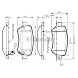 Bosch 0986Tb2845 Arka Balata Astra G 98=>Astra H 03.05=> -Merıva 05.03=> Zafıra 00=> Combo 09.02=>