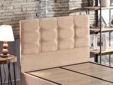 Polo Tek Kişilik Yatak Başlığı - 120 cm Sütlü Kahve Kumaş Başlık