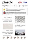 Pinotte Napolı Ultra Ortopedik Tek Kişilik Yaylı Çocuk Yatağı 80 x 180 cm