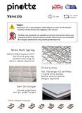Pinotte Venezia Ortopedik Pedli Tek Kişilik Yaylı Yatak 80 x 200 cm