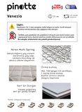 Pinotte Venezia Full Ortopedik Pedli Çift Kişilik Yaylı Yatak 180 x 200 cm