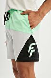 DeFactoFit Regular Fit Baskılı Esnek Dokulu Sporcu Kısa Boy Deniz Şortu B5999AX24HSGR184