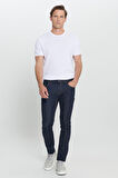 Ekstra Slim Fit Dar Kesim Pamuklu Rıss Jean Kot Denim Pantolon