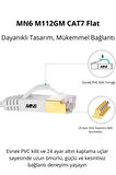 MN6 M112GM Flat Cat7 Kablo/3 METRE/10GBPS-600MHZ-RoHs Sertifikalı/Cat7 Ethernet Kablosu