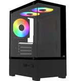 PowerBoost PB-M5001B 500w 3x12cm Rainbow Fanlı USB 3.0 Seaview mATX Gaming Siyah