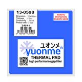 Yuonme Termal Ped / Thermal Pad 0.5Mm 1.3W/Mk 10X10Cm 13-0598