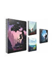 Gıpta 80 Yaprak Kareli Karton Kapak Spiralli Defter 17 x 24 cm