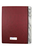 Gıpta 1081 A4 140 Yaprak Kareli Kareli Vıp Spiralli Suni Deri Defter