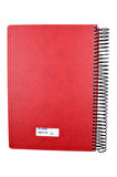 Gıpta 1081 A4 140 Yaprak Kareli Kareli Vıp Spiralli Suni Deri Defter