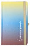 Gıpta 13x21 120 Yaprak Çizgili Lıfe Is Good İpek Dikiş Sert Kapak Defter 5799