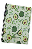 Gıpta A4 Avocado 80 Yaprak Çizgili Spiralli Karton Kapak Defter Avocado Yaprak 5819