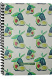 Gıpta A4 Avocado 80 Yaprak Çizgili Spiralli Karton Kapak Defter Avocado 3 Lü 5819