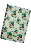 Gıpta A4 Avocado 80 Yaprak Çizgili Spiralli Karton Kapak Defter Avocado 3 Lü 5819