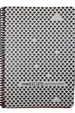 Gıpta Hope 19x26 80 Yaprak Kareli Spiralli Karton Kapak Defter Siyah Kalp 1195