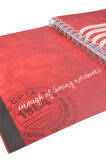 Gıpta Hope 19x26 80 Yaprak Kareli Spiralli Karton Kapak Defter Yıldız 1195