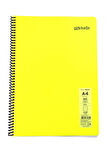 Mynote Flex A4 60 Yaprak Çizgili Spiralli Plastik Neon Kapak Defter