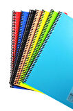 Mynote Flex A4 60 Yaprak Çizgili Spiralli Plastik Neon Kapak Defter