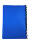 Mynote Flex A4 80 Yaprak Kareli Spiralli Plastik Neon Kapak Defter