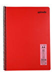 Mynote Flex A4 60 Yaprak Kareli Spiralli Plastik Neon Kapak Defter