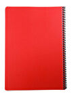Mynote Flex A4 60 Yaprak Kareli Spiralli Plastik Neon Kapak Defter