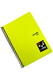 Mynote Flex A4 140 Yaprak Kareli Spiralli Plastik Kapak Defter