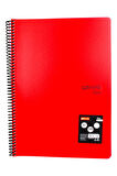 Mynote Flex A4 140 Yaprak Kareli Spiralli Plastik Kapak Defter