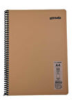 Mynote Flex A4 100 Yaprak Çizgisiz Spiralli Plastik Pastel Kapak Defter