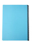 Mynote Flex A4 72 Yaprak Çizgili Spiralli Plastik Kapak Defter Pastel