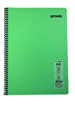 Mynote Flex A4 72 Yaprak Çizgili Spiralli Plastik Kapak Defter Pastel
