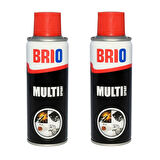 Brio Çok Amaçlı Sprey Multi Sprey Yağlayıcı, Koruyucu Yağlayıcı Ve Pas Sökücü Aerosol 200 Ml 2'li 2 adet
