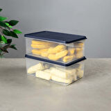 Derin Dondurucu Saklama Kabı – Kapaklı – Şeffaf, BPA’sız, Sızdırmaz