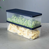 Derin Dondurucu Saklama Kabı – Kapaklı – Şeffaf, BPA’sız, Sızdırmaz