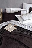 Elart Çeyiz Paketi 10 Parça (yatak örtüsü+nevresim takımı+battaniye) Isabelle Antrasit