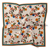 Levidor Tivil İpek Eşarp 4097 - 5 Krem Karışık Desen