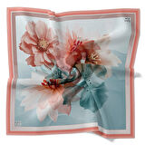 Levidor Tivil İpek Eşarp 4093 - 2 Pembe Karışık Desen