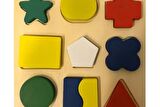 Geometrik Şekiller Tek Parça Puzzle