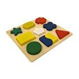 Geometrik Şekiller Tek Parça Puzzle
