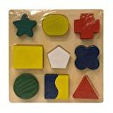 Geometrik Şekiller Tek Parça Puzzle