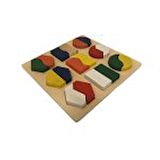 Geometrik Şekiller İki Parça Puzzle