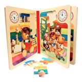 Kitap Şeklinde Ahşap Puzzle