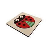 Mini Ahşap Uğur Böceği Puzzle