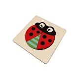 Mini Ahşap Uğur Böceği Puzzle