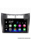 TOYOTA YARİS ANDROİD 12 MULTİMEDYA CARPLAY 2GB RAM+32GB HDD 2007-2011 NAVİGASYON EKRAN