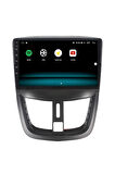 PEUGEOT 207 ANDROİD 13 MULTİMEDYA CARPLAY 4GB RAM+64GB HDD 2006-2010 NAVİGASYON EKRAN