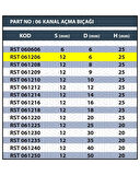 &lt;b&gt;6MM TARAMA / KANAL AÇMA BIÇAĞI&lt;/b&gt;