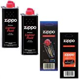 Zippo Çakmak İkmal Seti 2 Adet Benzin +1 Taş +1 Fitil