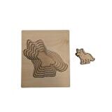 BAK GEL AL Köpek Macerası Boyutları Keşfediyorum Puzzle Oyunu